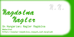 magdolna nagler business card